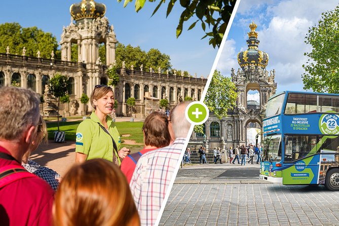 2 day ticket Grand City Tour Hop on Hop off 22 stops - Day One at the Dresden Zwinger: Old Town Anchor and Optional Deepening