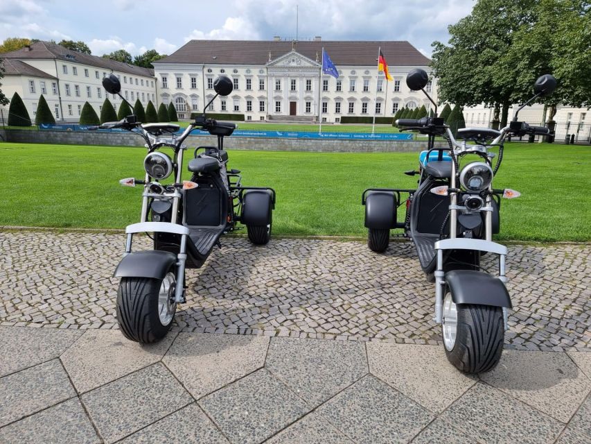 Berlin: 3-Hour Guided Small Group Fat Tire E-Scooter Tour - Checkpoint Charlie for the classic photo, plus the why