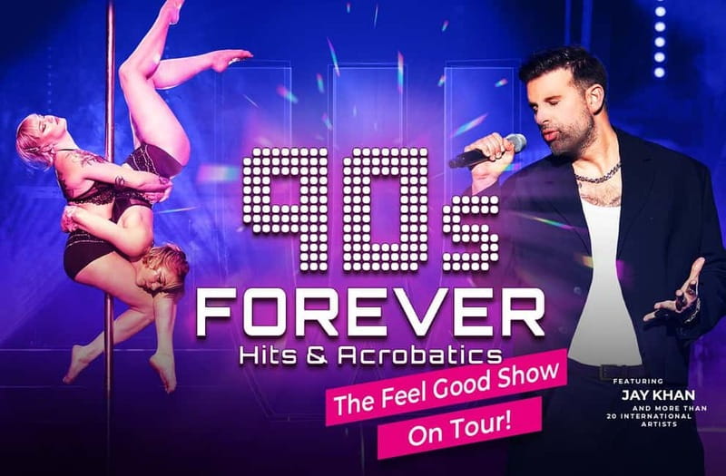 Berlin: "90s Forever - Hits & Acrobatics" - Varieté Show - Meet the performers: Jay Kahn, live band, and singers