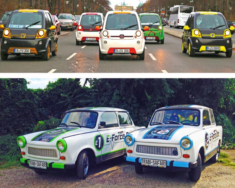 Berlin: E-Trabi City Tour - The route in 75 minutes: major Berlin landmarks at car-speed