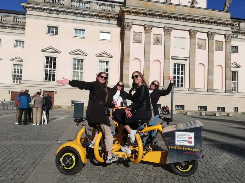 Berlin: Fun Private Guided Sightseeing Tours with Teambikes - Unter den Linden, Museum Island, and the Berlin Cathedral to City Palace courtyard