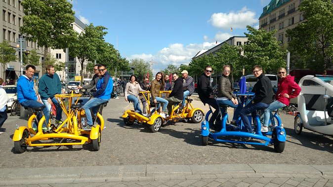 Berlin : Guided Private Sightseeing Tours with Funbikes, Teambikes - TV Tower, Tiergarten monuments, and the final sweep to Brandenburg Gate