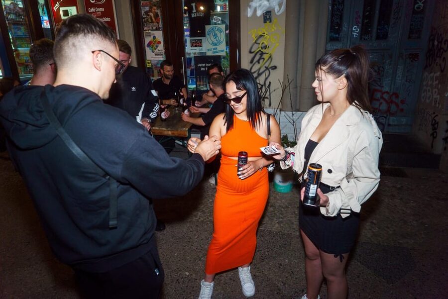 Berlin: Underground Party Tour - Pregame games at the pub, Tresensport makes meeting people easy