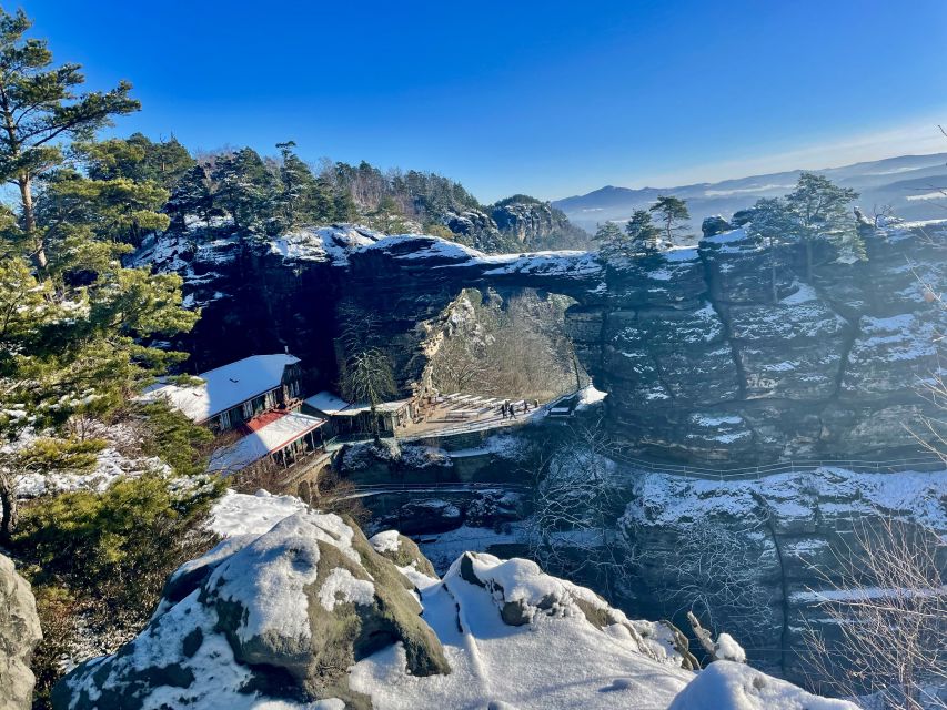 Bohemia & Saxon Switzerland Winter Day Tour from Prague - Pravčická brána Hike: The Largest Natural Sandstone Arch in Europe