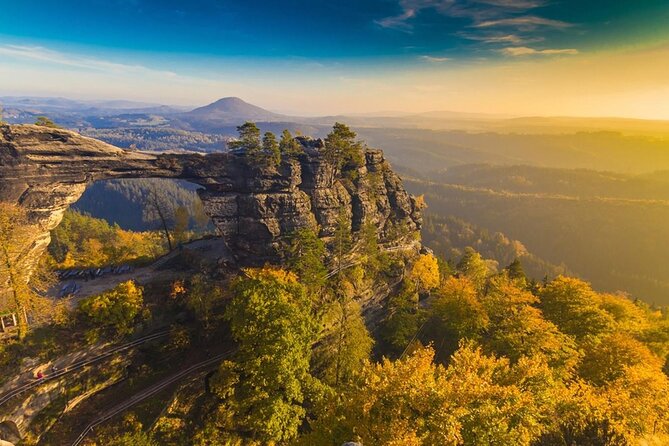 Bohemian and Saxon Switzerland All inclusive trip - Hiking Tour - Neurathen Castle and Bastei Bridge at first light