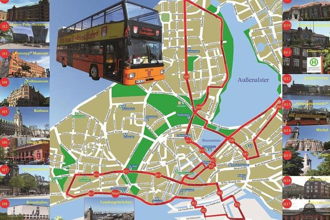 City tour of Hamburg in a double-decker bus Hopp on / Hopp off day ticket - Boarding at Bei den Sankt Pauli-Landungsbrücken, Finding Your Bus Without Stress