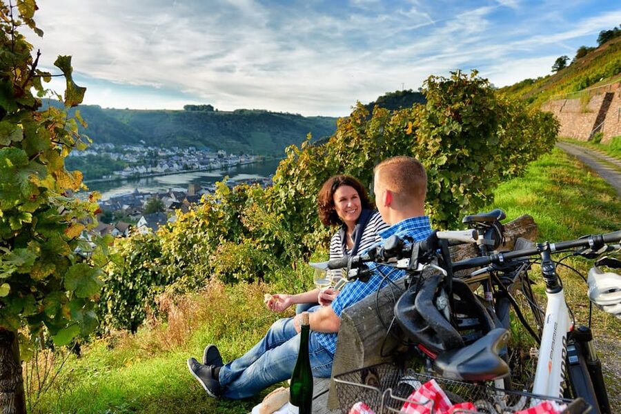 Cochem: Bike and Boat Tour with Picnic and Wine Tasting - Wine tasting with the winemaker: 3 samples you choose, plus a bottle