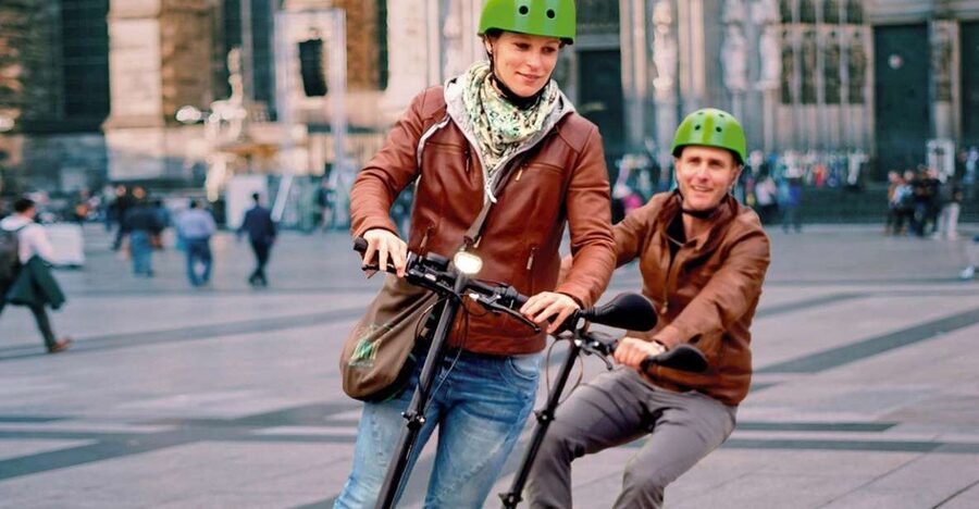 Cologne: Guided E-Scooter Tour - Starting in Deutz at Alter Messeturm, then catching your first Rhine view