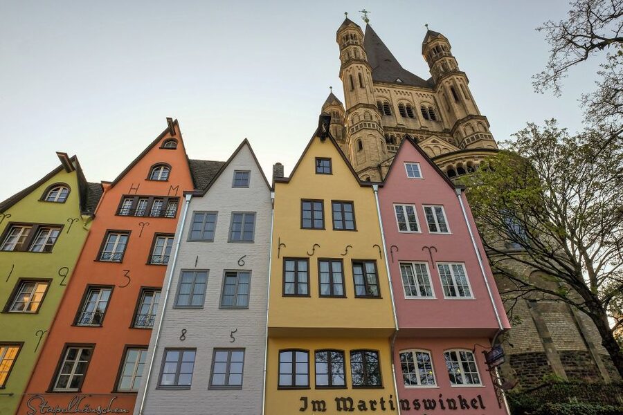 Cologne: Old Town Highlights Walking Tour - Rhine stroll, Hohenzollern Bridge views, and the old versus new contrast