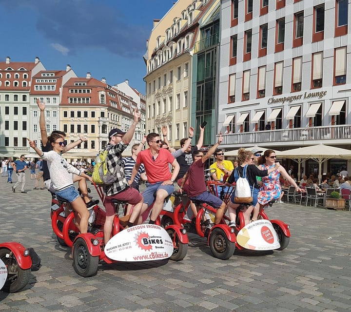 Dresden Bike Tour with Wine Tasting - The Dresden Inner-City Ride on a Multi-Person Bike