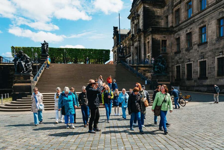 Dresden: Guided City Walk with a Cup of Coffee - Stallhof: starting the route with a courtyard and a sense of court life