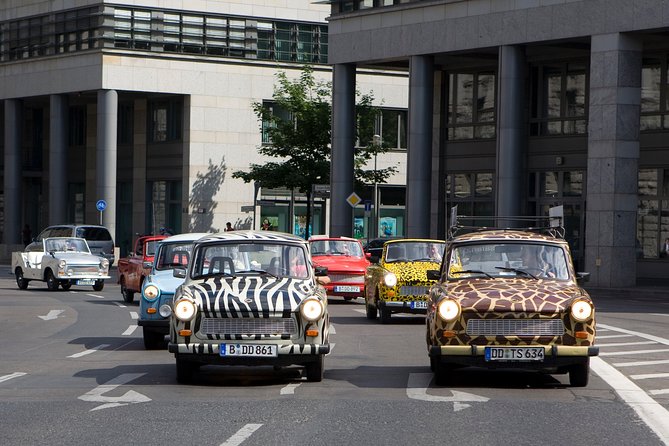 Dresden Live-Guided Self-Drive Trabi Safari City Tour 1h15min - Following the guide convoy through Dresden, not chasing it