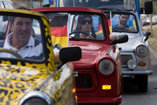 Dresden Live-Guided Self-Drive Trabi Safari City Tour 1h15min - Oldest Christmas market in Germany: a stop that changes with the season