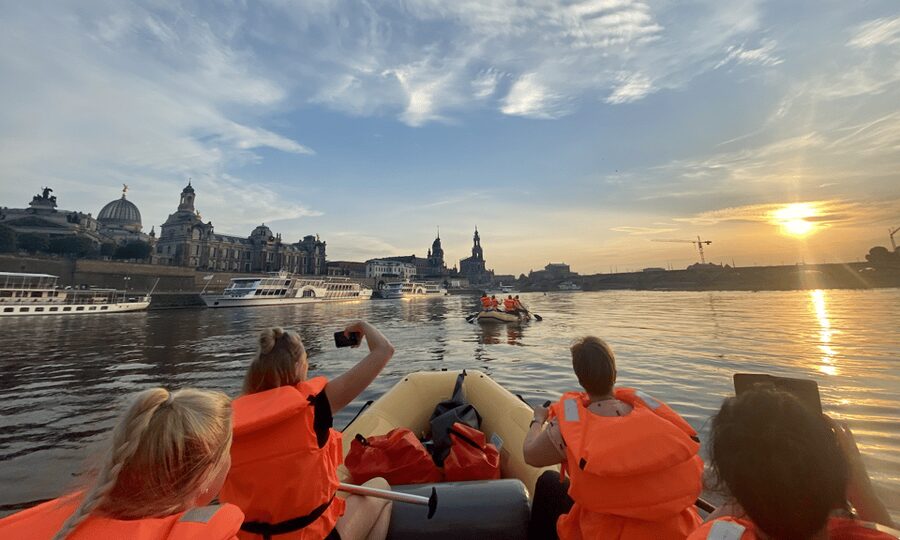 Dresden: Private Inflatable Boat Tour with Beer Garden Stop - Private inflatable boat on the Elbe: why this works in Dresden