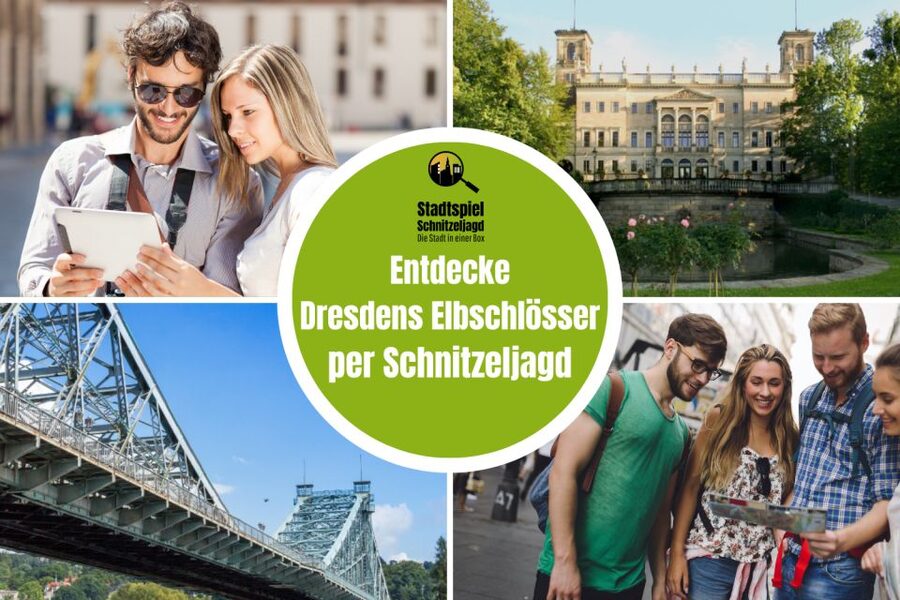 Dresden: Scavenger Hunt to Elbe River & Castles - Roman baths, a classic puzzle spot, and a real-world caution