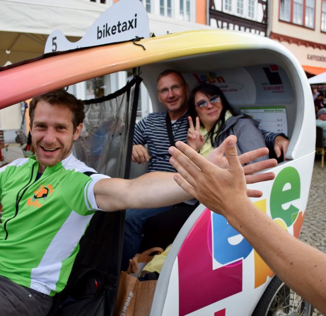 Erfurt: Private Guided Classic Old Town E-Rickshaw Tour - Key highlights you will actually feel
