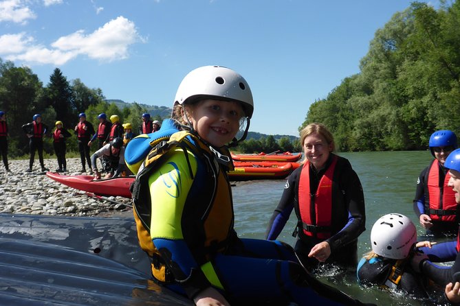 Family rafting Iller - white water rafting level 1 - Trained guides and close-by supervision, especially for kids