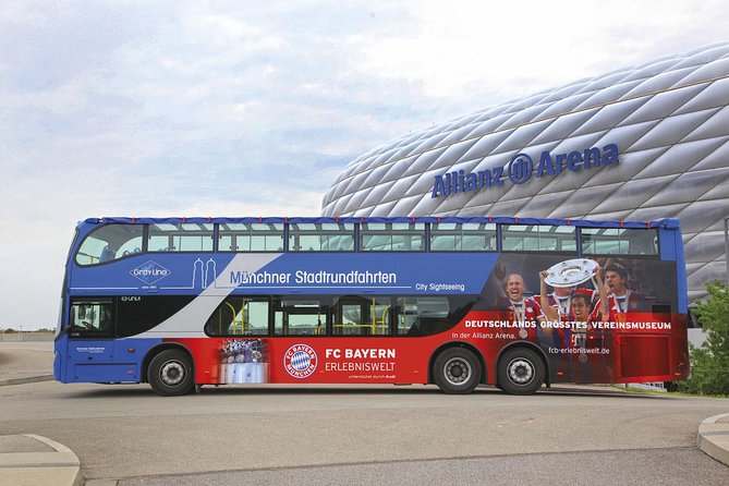 FC Bayern Munich Allianz Arena Tour and Panoramic Munich Tour - The double-decker Munich panorama: quick orientation, not a stop-and-stroll