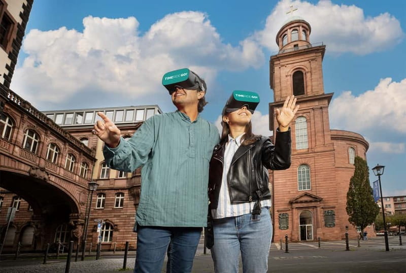 Frankfurt: Walking Tour - discover the city with VR glasses - Frankfurt Walking Tour With VR Glasses, in Real Places and VR Scenes