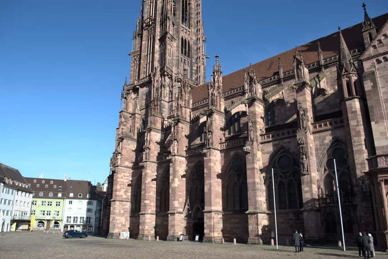 Freiburg City Tour: with visit of the Freiburg Minster - Altes Kaufhaus and Konviktstraße: trade meets education