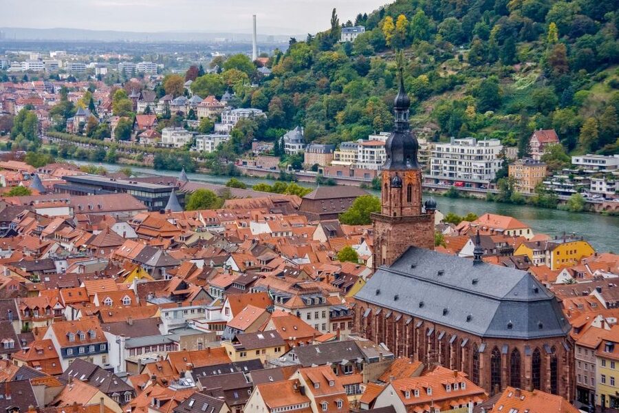 From Frankfurt: Heidelberg, Castle and Old City Guided Tour - The Old Town Walking Tour: Karl’s Gate, Old Bridge, and the Holy Spirit Church