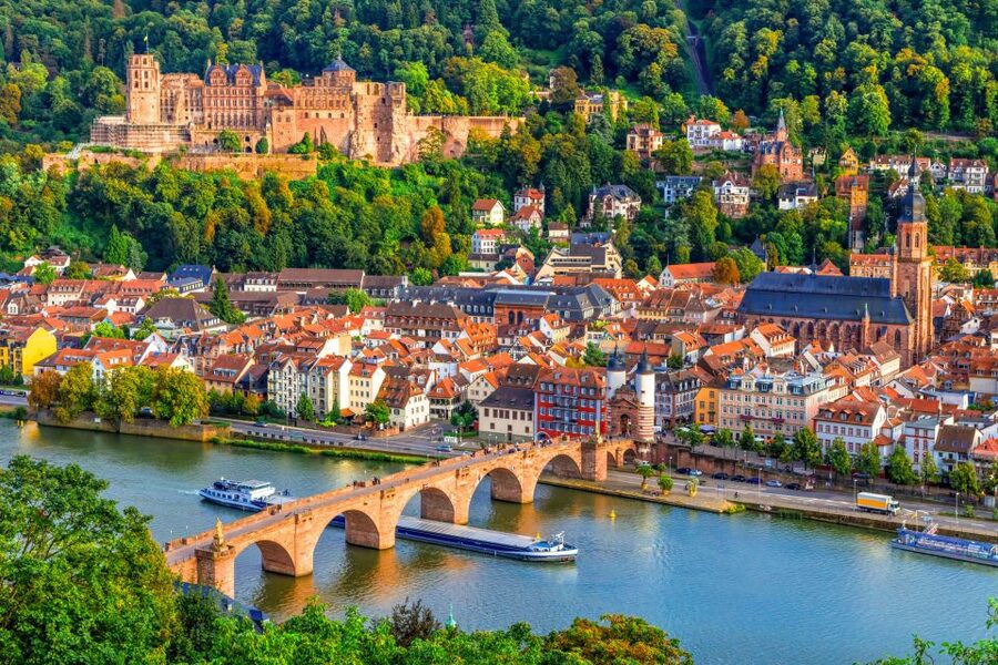 From Frankfurt: Heidelberg & Rothenburg Full-Day Tour - Heidelberg old town: Karl’s Gate, Old Bridge, and crooked alley energy