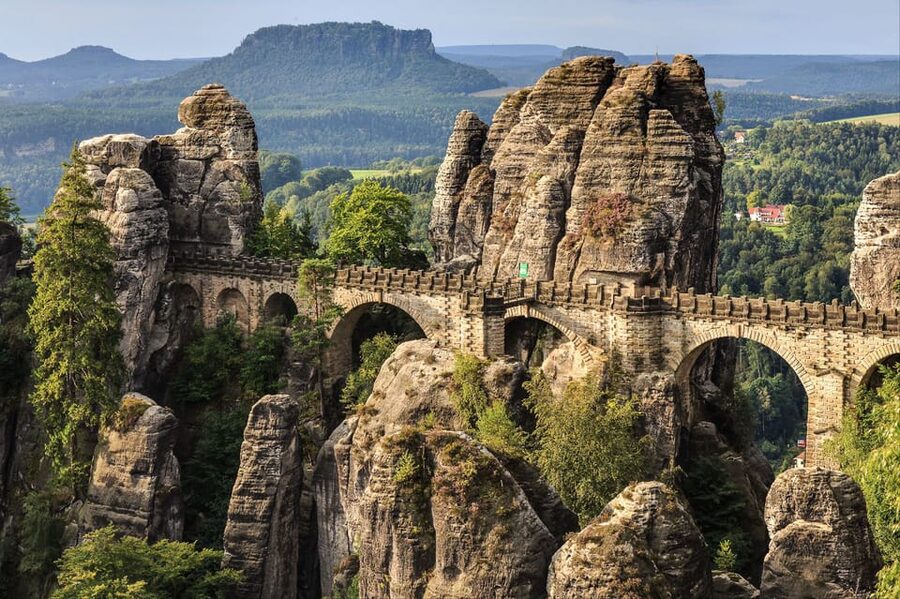 From Prague: Bohemian and Saxon Switzerland Full-Day Tour - The Bastei Bridge walk: views first, steps later