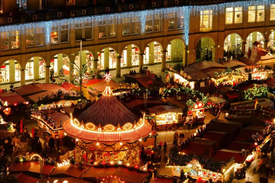 From Prague: Dresden Xmas Market & Saxon Switzerland Tour - Striezelmarkt: 3 hours of freedom for food, gifts, and warm cups