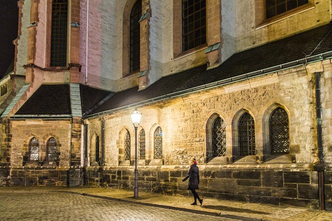 Gruseltour Leipzig 90-minute walking tour about the Dark Secrets of Leipzig - Start point at Augustuspl. 10, then straight into the city-center mood