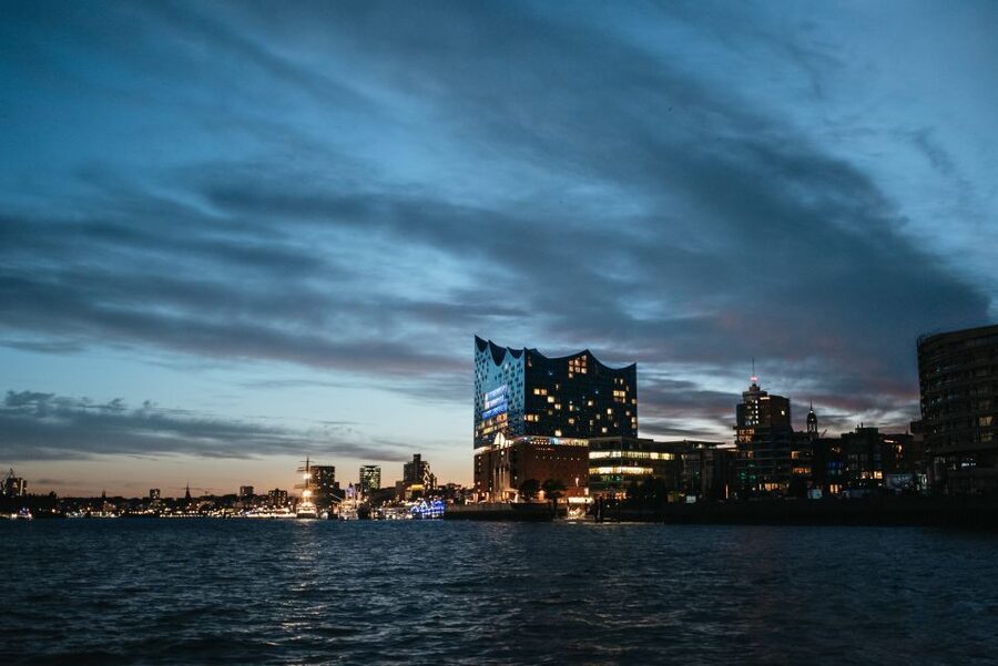 Hamburg: 1-Hour Harbor Evening Lights Cruise - Hamburg from the water at night, why this one-hour cruise hits