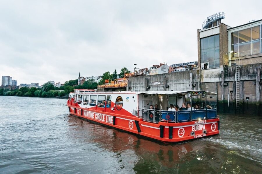 Hamburg: 90-Minute Evening Lights Harbor Cruise - Comfort on a small barge: rain shelter and deck time