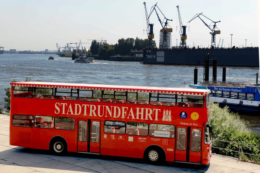 Hamburg Discovery: Bus Tour with Harbor & Alster Lake Cruise - Line A double-decker bus: best way to get your bearings fast