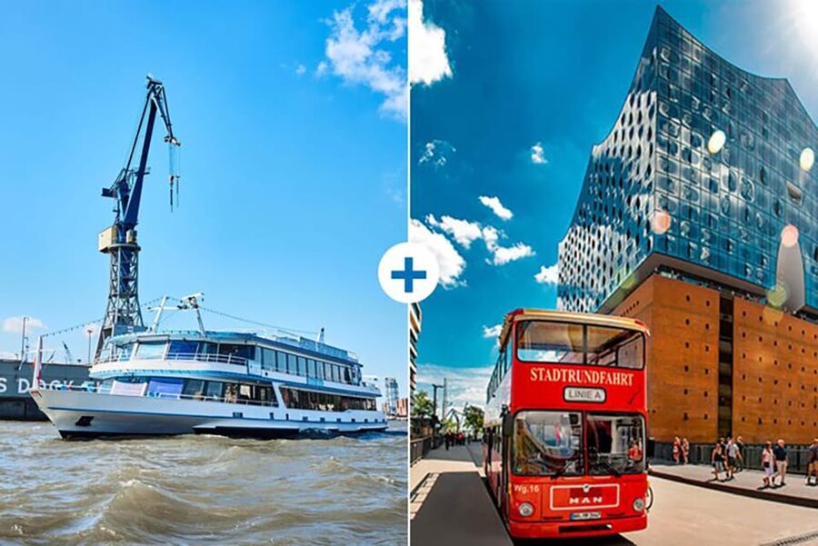 Hamburg: Harbor Cruise and Bus City Hop-On Hop-Off Tour - St. Pauli Landungsbrücken, Bridge 1: the easy launch point