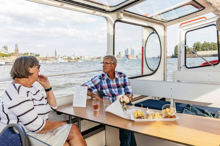 Hamburg: Harbor Cruise with Wine and Cheese - On Board: Seating, Warmth, and the Pace of the Experience