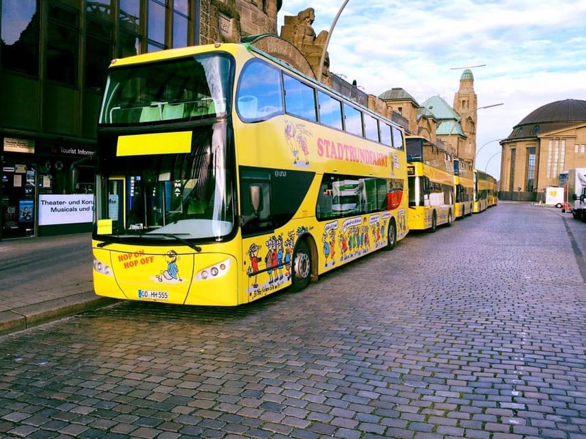 Hamburg: Hop-On Hop-Off Bus Tour Yellow Double Decker - Finding the bus at St. Pauli Landungsbrücken, Bridge 4