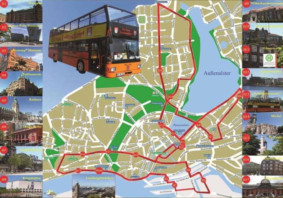 Hamburg : Line G Hop-On Hop-Off Sightseeing Tour - Meeting at Landungsbrücken: start where Hamburg feels most real