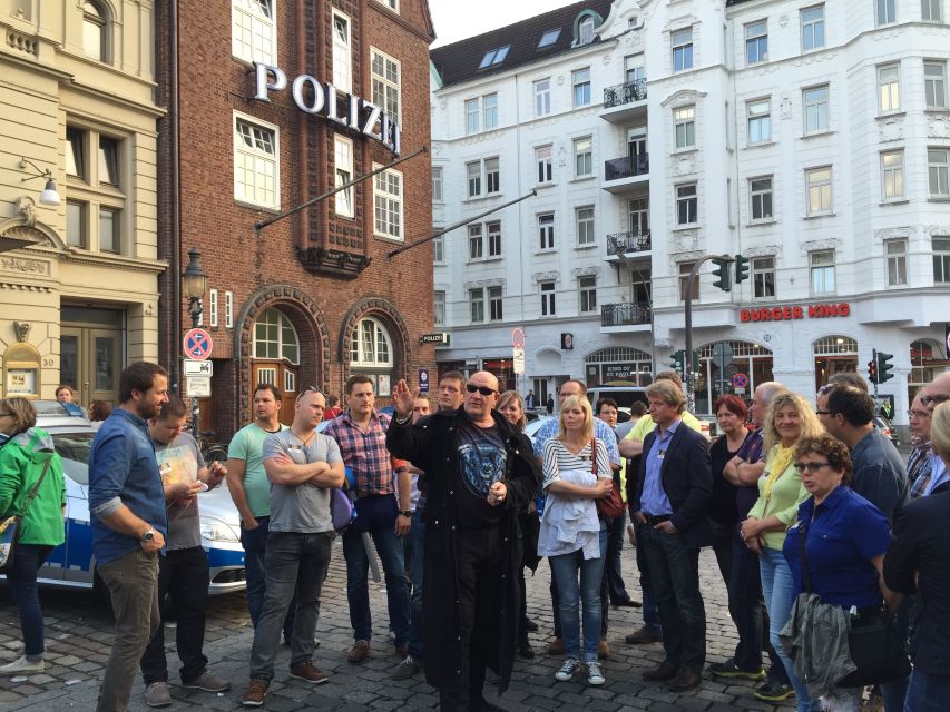 Hamburg: Original Kiez Tour in German with Eddy Kante - Olivia Jones Bar, the included liqueur, and a calmer break