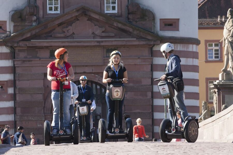 Heidelberg & Neckar Valley: Segway Tour - 360 Degrees - Meeting at StadtSafari and getting settled fast at Neckarmünzplatz