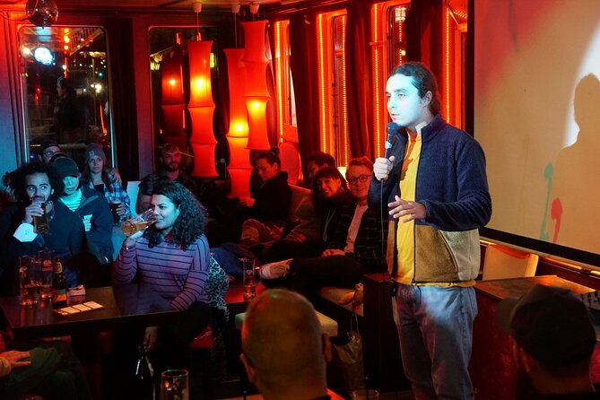 Laughing Spree - English Comedy Show on a Boat - What is included, the free shot, and how the price adds up