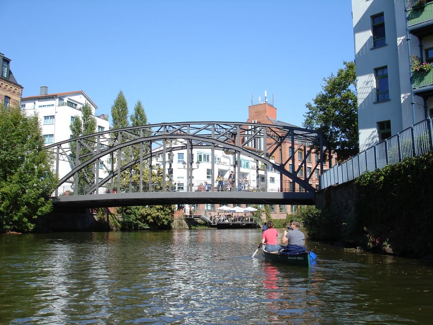 Leipzig: Floodplain Forest & City River Cruise - Karl-Heine-Canal and the stilt house return: where the route closes the loop