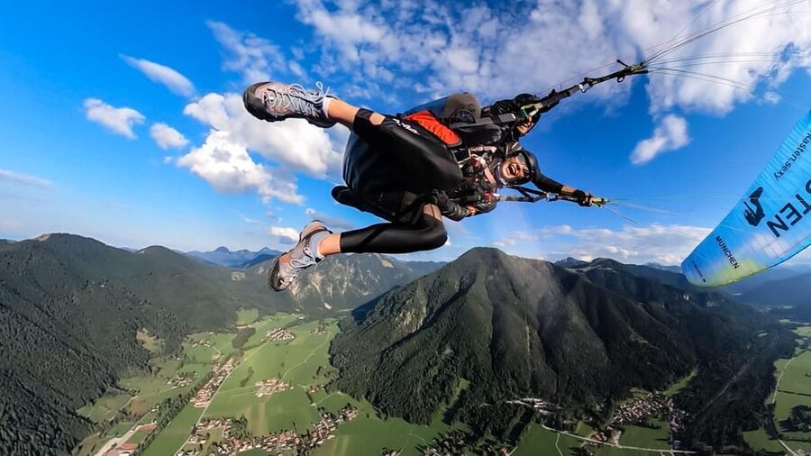 Lenggries: Tandem Paragliding Flight - Landing near the cable car, plus your video keepsake options