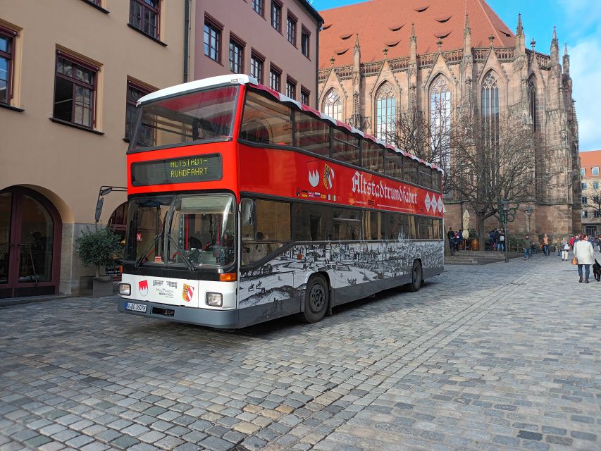 Nuremberg: Old Town Guided Tour By Bus - St. Sebald Church and St. Lorenz Church, from bus-top perspective