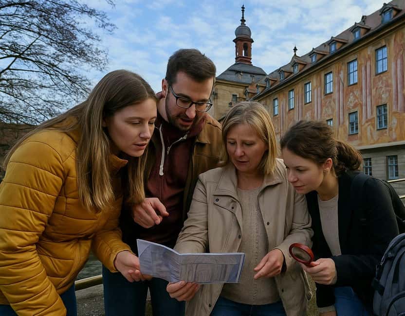 Outdoor Escape Game with puzzle backpack Bamberg: The Secret of the Horseman - Team Play Rules for Groups Up to 10