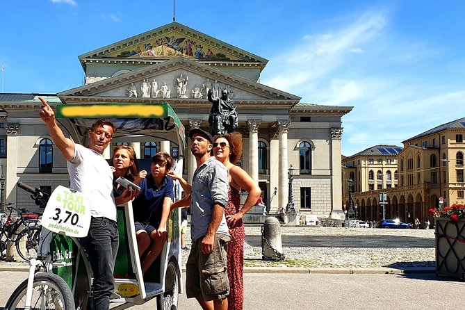 Private Munich Rickshaw City Tour and English Garden - Marienplatz to Max-Joseph-Platz, the city’s “now and then” face