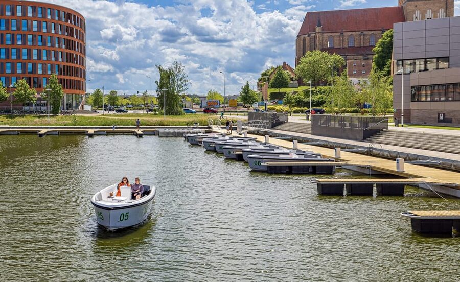 Rostock: Electric Boat Rental on the Warnow River - What the electric boat ride feels like on the Warnow