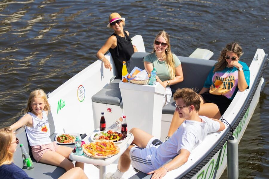 Rostock: Electric Boat Rental on the Warnow River - How the 1-hour, 2-hour, and 3-hour rentals work for you