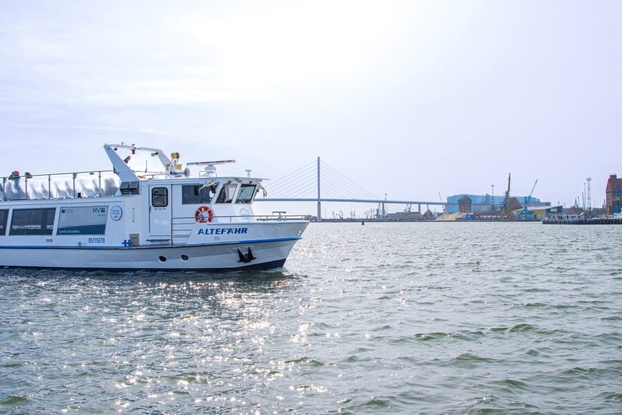 Stralsund: 1-Hour Harbor Cruise - Northbound Views: Rügen Bridge and the Danhölm Loop