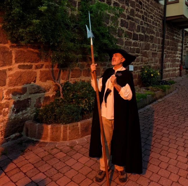 Stralsund: Old Town Evening Tour with a Night Watchman - St. Mary’s Church and the shift toward water and harbor lights