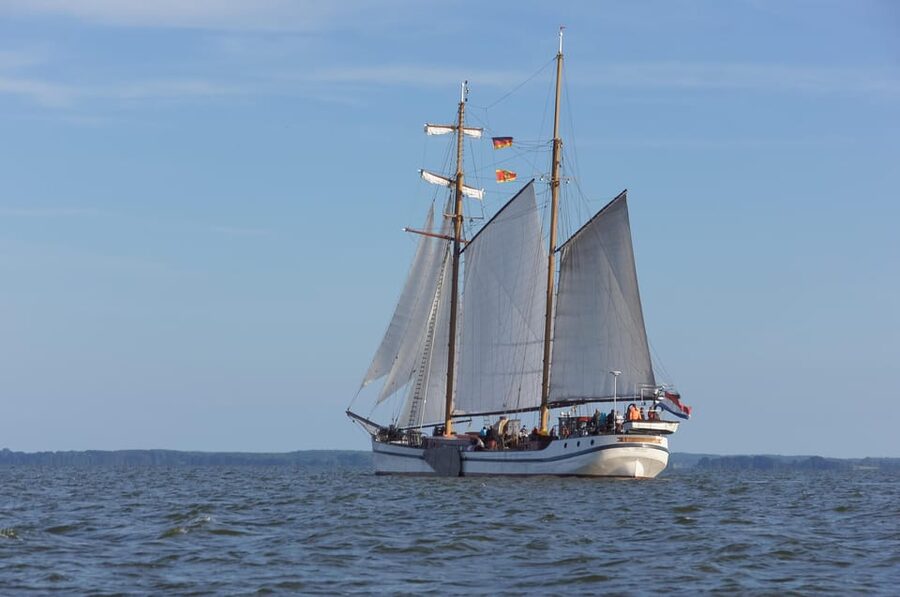 Usedom: Sailing tour on an exclusive tall ship Wednesday - Weisse Düne: the tall ship detail that changes the whole feel