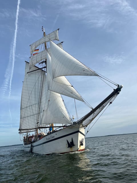 Usedom: Sailing tour on exclusive tall ship Thursday - Cruising the Achterwasser and Oder Delta: what the “backwater calm” feels like